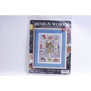 Cottage Garden, Counted Cross Stitch, 11x14" Picture Kit, Design Works,
